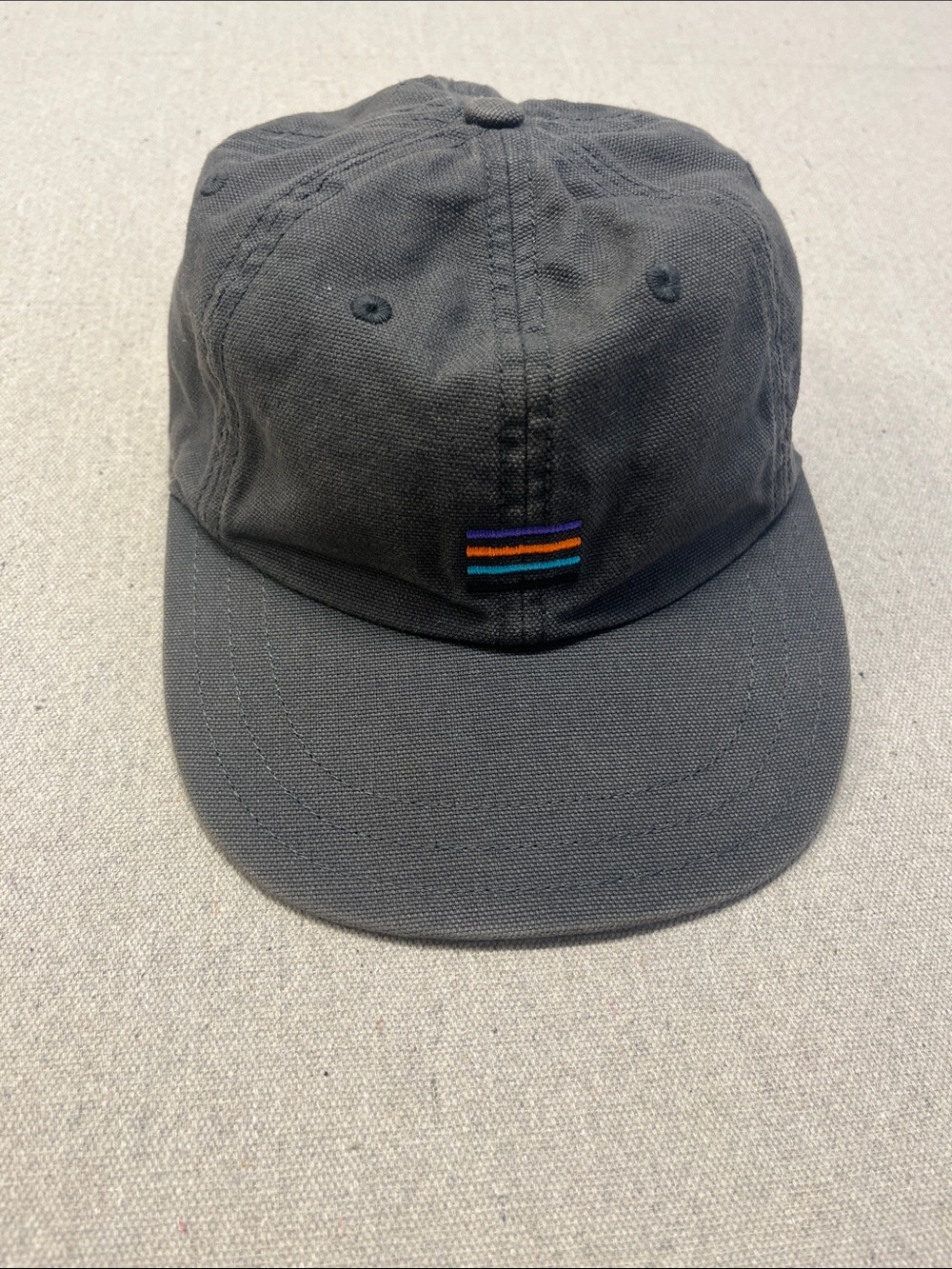 Patagonia Organic Cotton Strapback Hat Gray Unisex Dad Cap One Size
